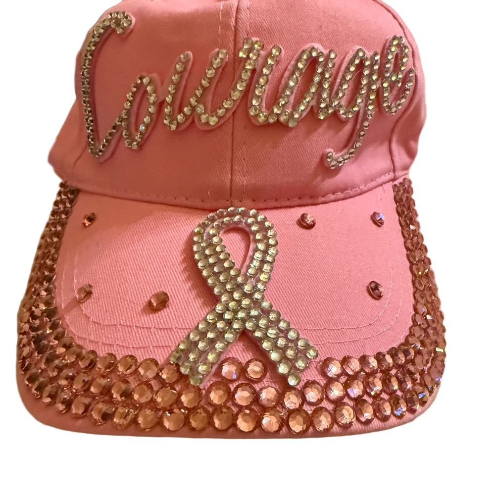 Courage Rhinestone Pink Cap NWOT